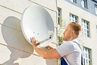 "Satellite Dish Installation"